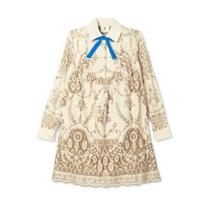 Anna Sui For Target Lace Long Sleeve Shift Dress
